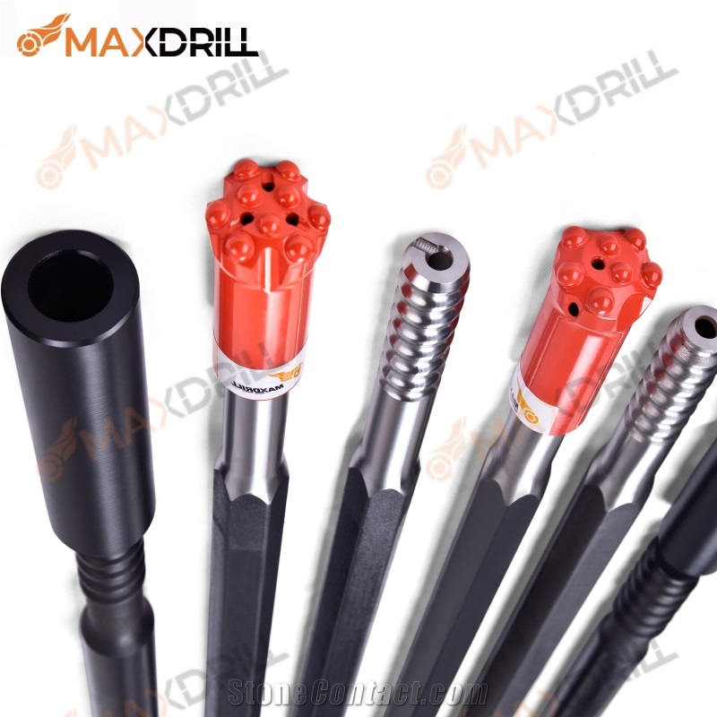 Maxdrill T38 H35 R32 Hexagonal Drifter Drill Rods