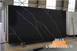 Black Calacatta Marquina Quartz Slabs Top Factory Marble