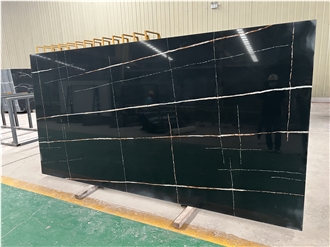 Black Calacatta Quartz Slabs Lauren King Horizon Artificial