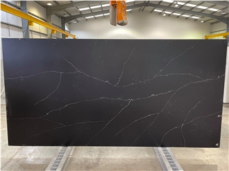 Black Calacatta Quartz Slabs Lauren King Horizon Artificial