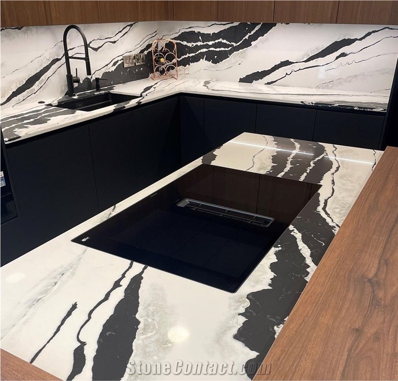 Panda White 12Mm Sintered Stone Slabs Foshan Supplier