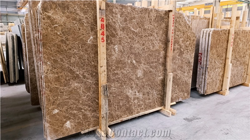 Dark Emperador Marble Slabs Tiles