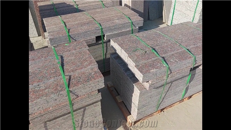 Aswan Red Granite Slabs