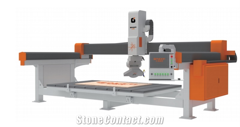 4+1 CNC Bridge Saw 4 Aixs Stone Marble Granite Bridge Cutting Machine