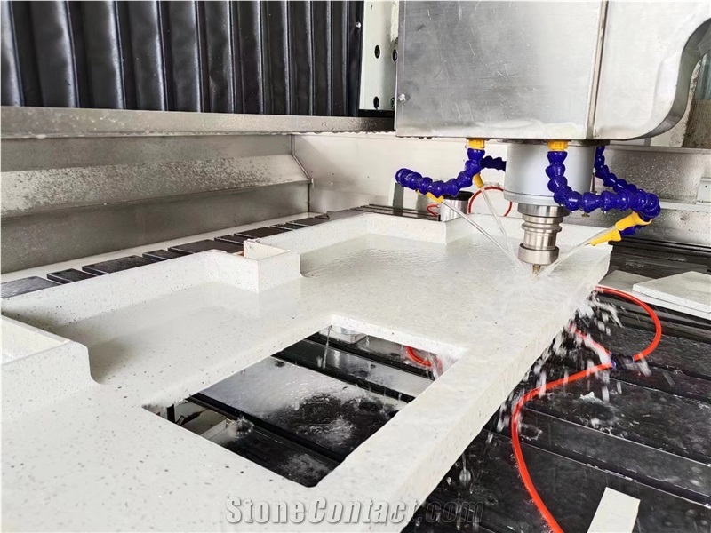 Artificial Quartz Stone Countertop Granite ATC CNC Machining Center