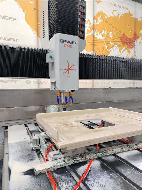 Artificial Quartz Stone Countertop Granite ATC CNC Machining Center