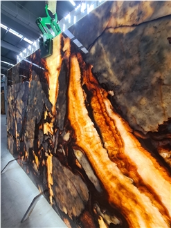 Deep River Marble Slab Tiles