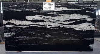 Cosmic Black Granite Slabs