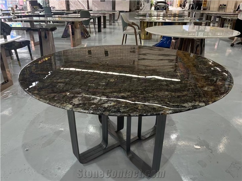 Natural Luxury Stone Green Marble Dining Tops Table Top