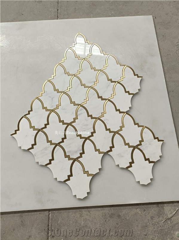 Classic Mosaic Pattern Design Natural Marble For Wall Decor