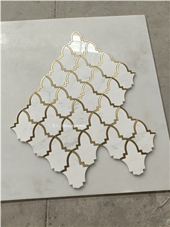 Classic Mosaic Pattern Design Natural Marble For Wall Decor