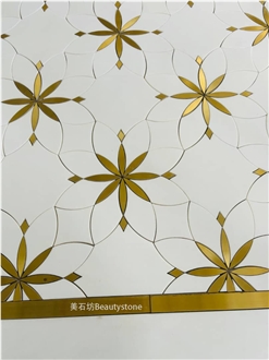 Classic Mosaic Pattern Design Natural Marble For Wall Decor