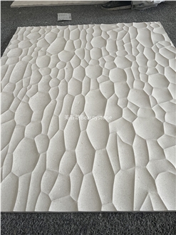 Porto Beige Limestone CNC Wall Panels For House Decoration