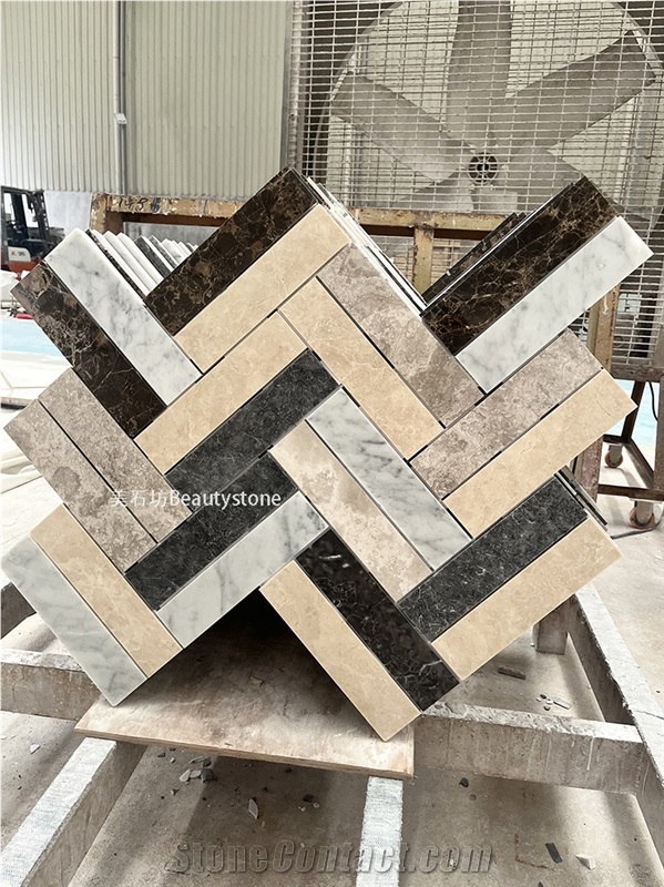 Splicing Color Marble Floor Pattern Tile