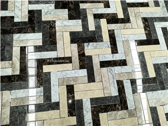 Splicing Color Marble Floor Pattern Tile