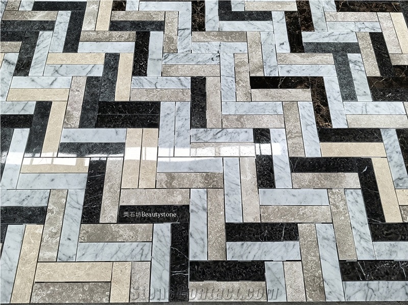 Splicing Color Marble Floor Pattern Tile