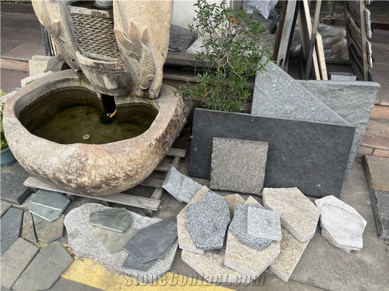 Stone Natural Cobble Pavers Pebble For Outside Pavement