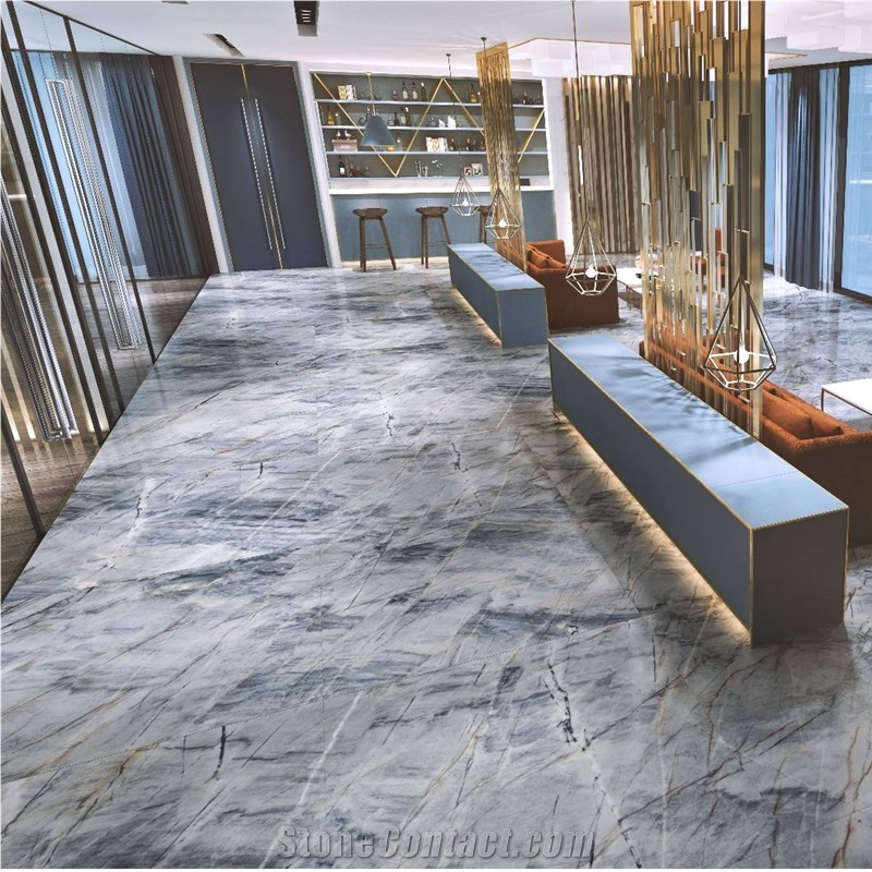 Ijen Blue Quartzite Slabs, Tiles