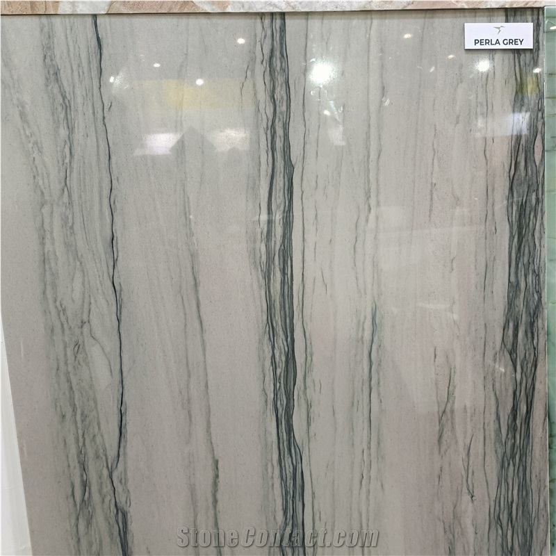 Perla Grey Quartzite Slabs