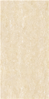 Beige Travertine Unglazed Polished Porcelain Tiles