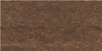Brown Travertine Unglazed P Porcelain Tiles