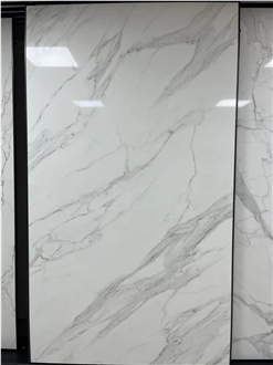 3D Printed Full Veins Calacatta Quartz Slabs