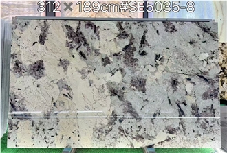 Brazil Bianco Splendor White Granite Mountain Orchid Slabs Brazil Bianco Splendor White Granite Mountain Orchid Slabs