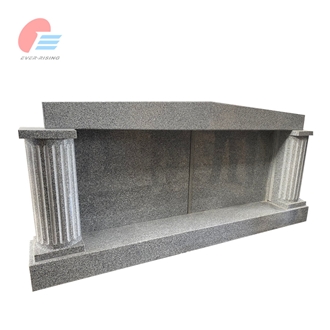 Cambodian G614c Granite Polished Double Mausoleum