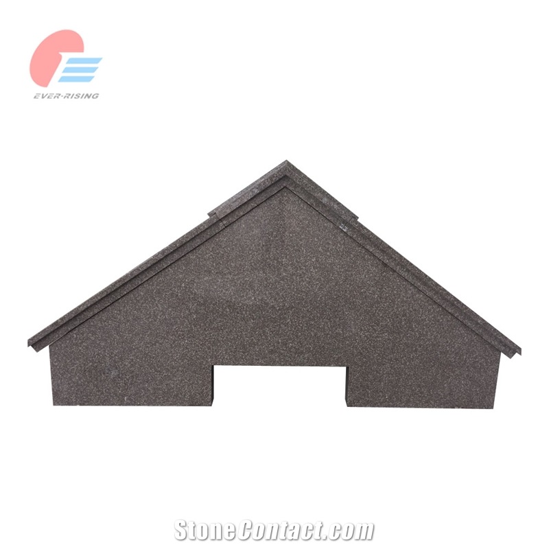 Maple Violet Brown G664 Granite 4 Crypt Walk-In Mausoleum