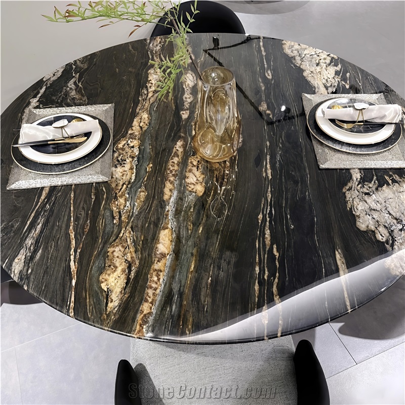Brazil Titanium Gold Granite Slabs
