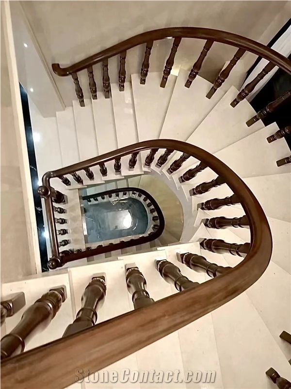 Manolya White Marble Stone Stair