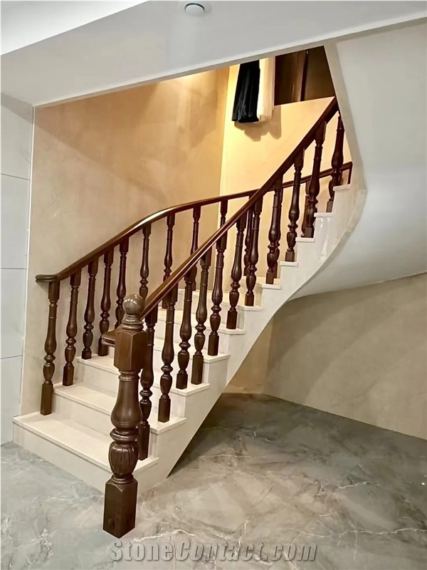 Manolya White Marble Stone Stair