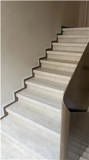 Manolya White Marble Stone Stair