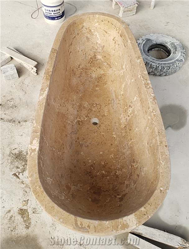 Travertine Bathtub