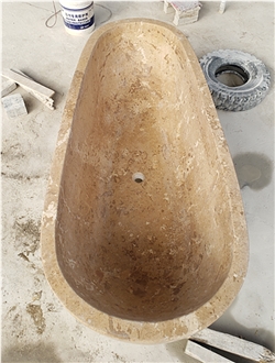 Travertine Bathtub