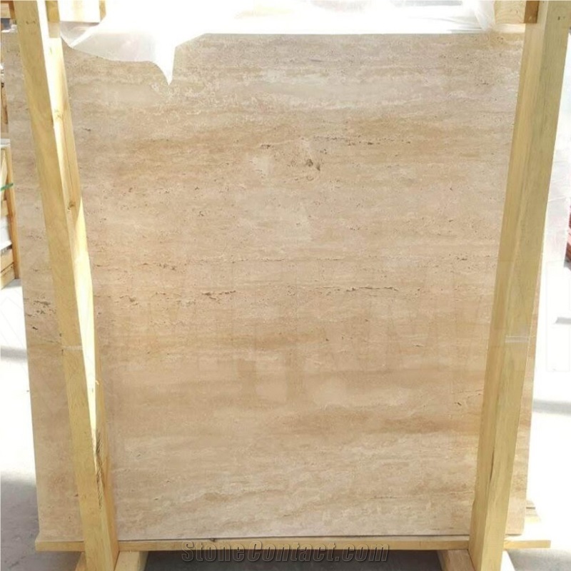 Classic Vein Cut Resin Filled Travertine Slab