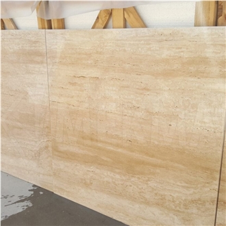 Classic Vein Cut Resin Filled Travertine Slab