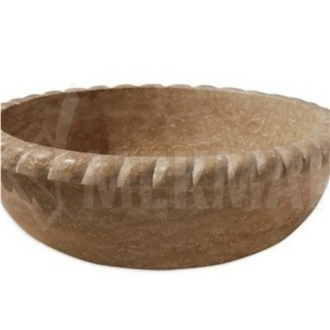 Noce Travertine Vessel Wash Basin MODEL 21