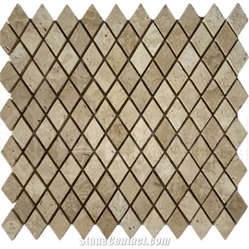 Noce Walnut Travertine Mosaic TT-B-D22 Mosaic Tiles