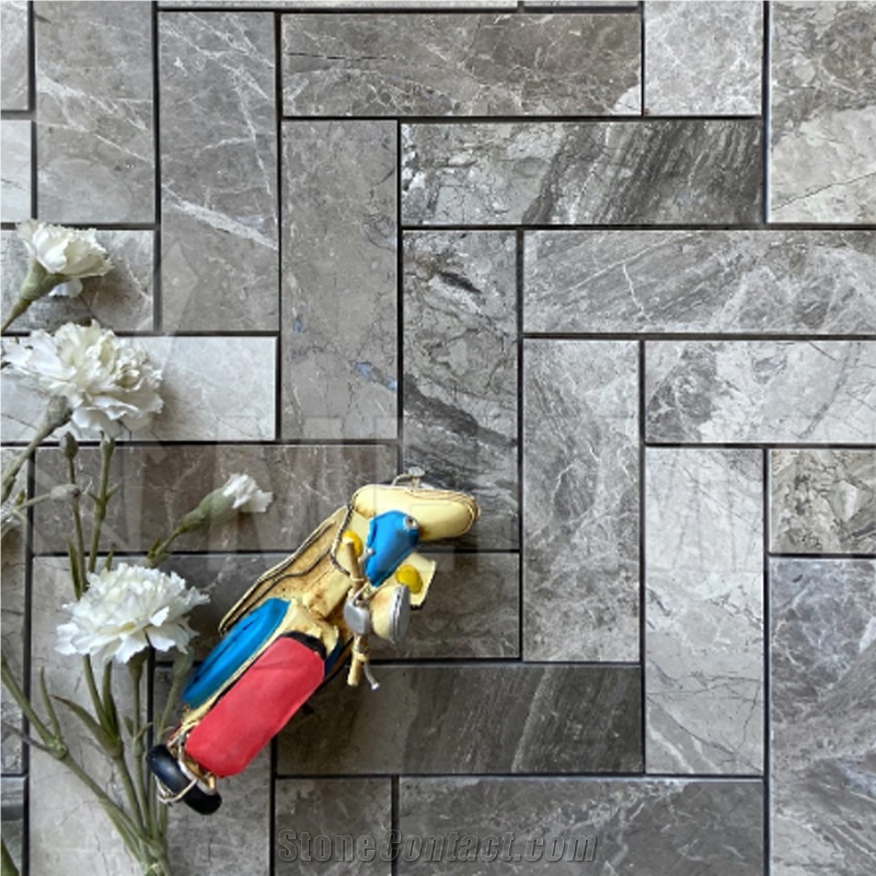 Puffin Grey Marble Mosaic Mp-G-H515