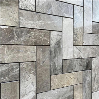 Puffin Grey Marble Mosaic Mp-G-H515
