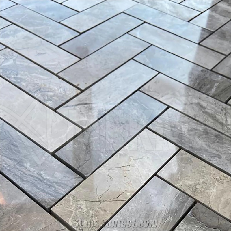 Puffin Grey Marble Mosaic Mp-G-H515