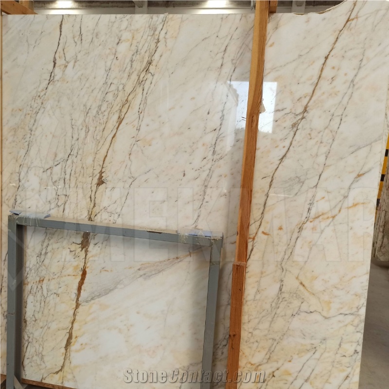 Siena Gold Marble Slab Tiles