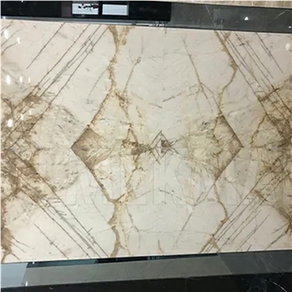 Siena Gold Marble Slab Tiles