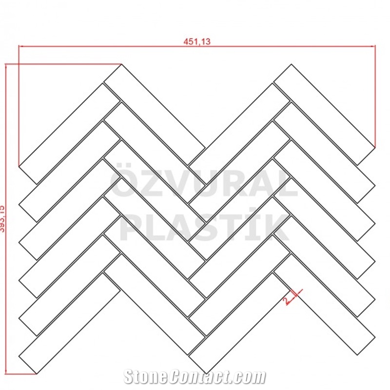 Silver Travertine Mosaic Tf-S-H315  Mosaic Tiles