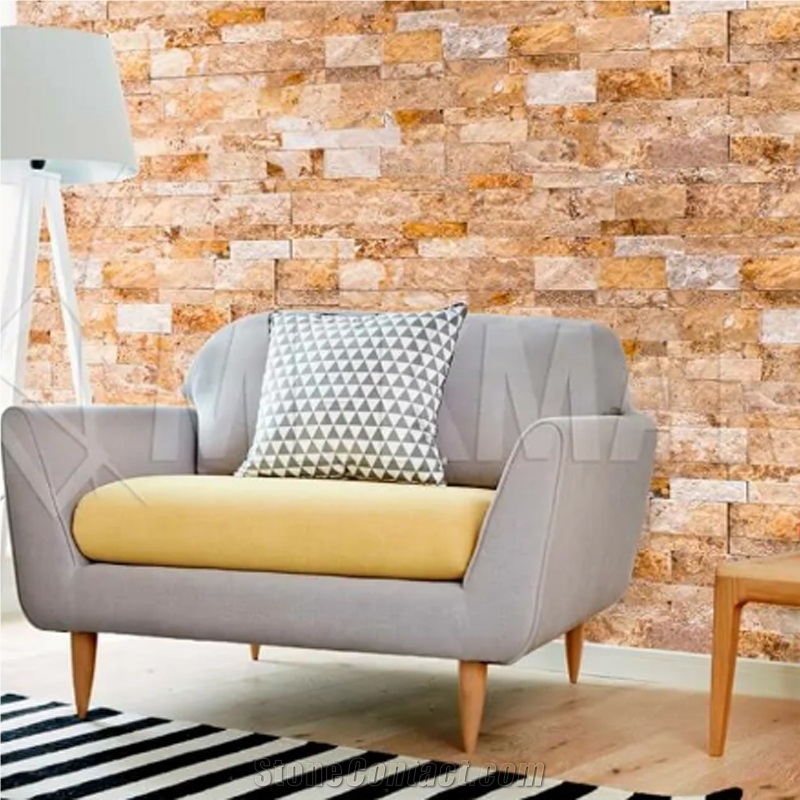 Splitface Travertine Mosaic Ts-Y-Pz15