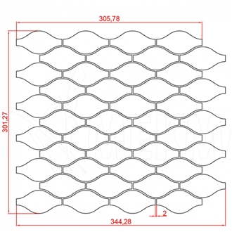 White Marble Mosaic Mp-W-Lm  Mosaic Tiles