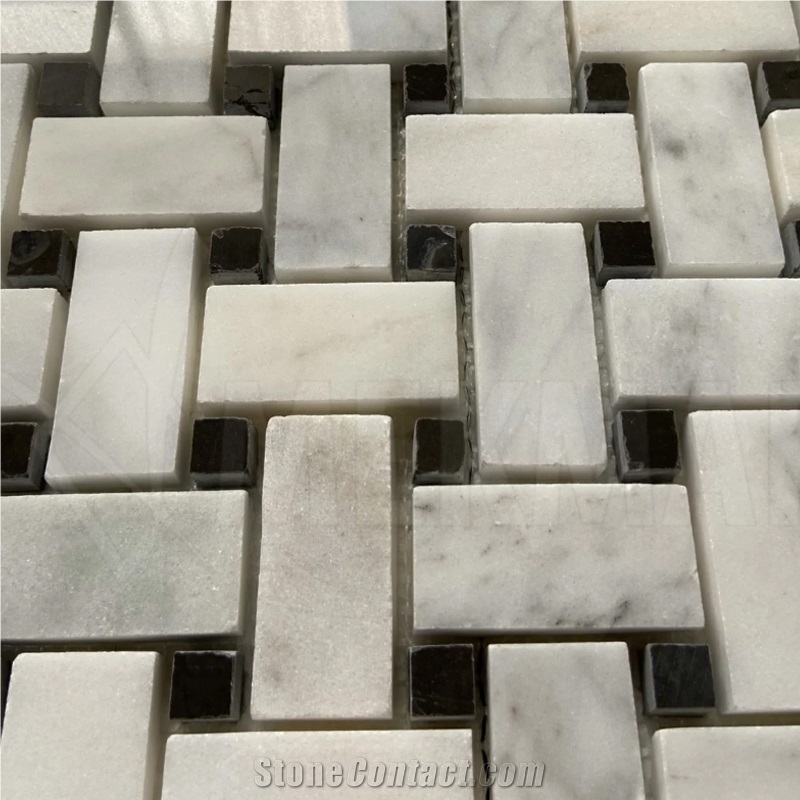 White Marble Mosaic Mp-Wbl-B  Mosaic Tiles