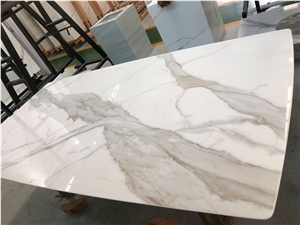Nano Glass Stone Calacatta Vanity Tops