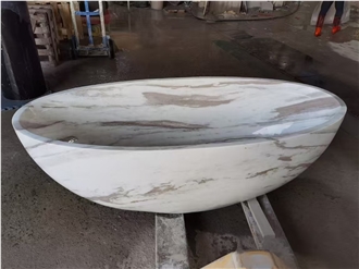Best Price Withe Marble With Vein Bathtub Good Quality
